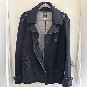 Diesel Tricot & Co knit sweater pea coat size Large